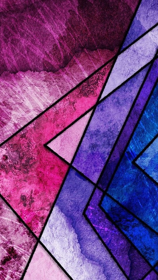 Pink Purple Geometric Wallpaper With Image