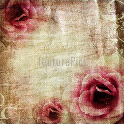 Wallpaper Borders On Illustration Of Vintage Paper Background With