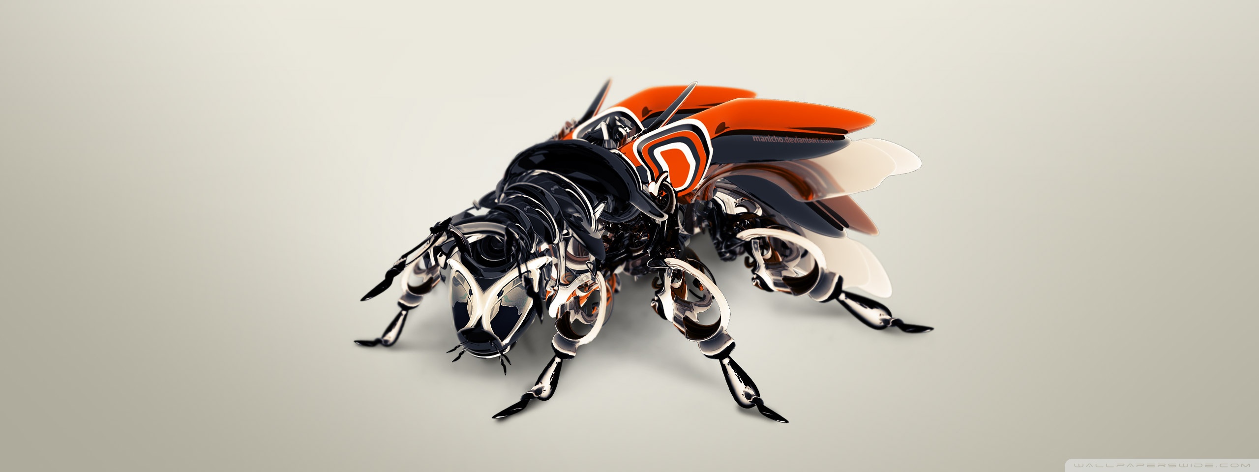 Biomechanics African Bee 4k HD Desktop Wallpaper For Dual