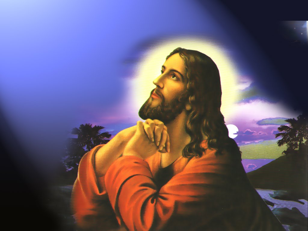Jesus Praying Christian Wallpaper