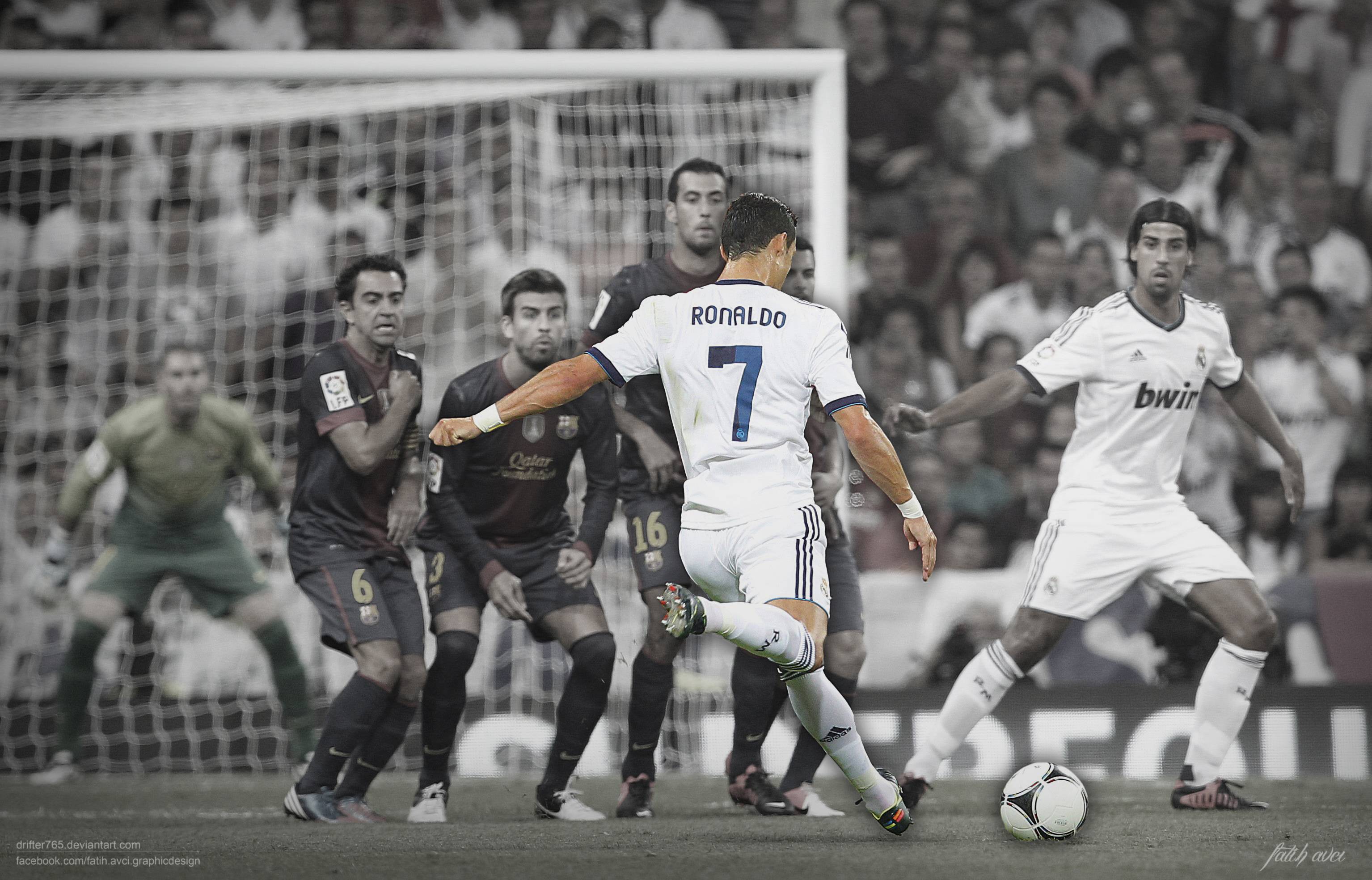 Cristiano Ronaldo Kick Wallpaper HD Background
