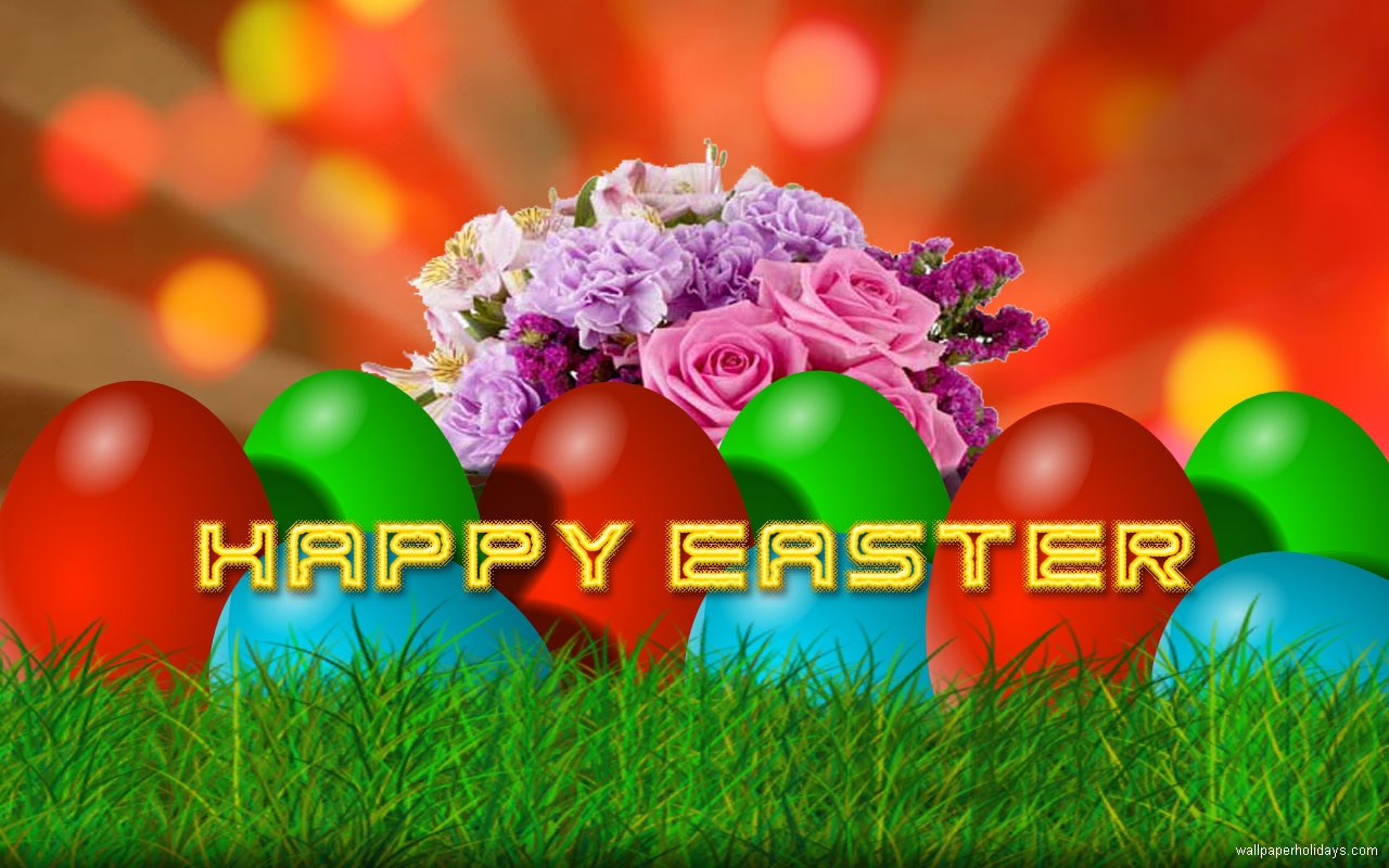 Easter Greeting Cards Happy Wallpaper
