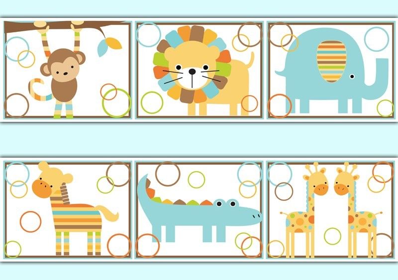 Free download Jungle Wallpaper Border Decals Baby Boy Nursery Kids Room Zoo Animal [800x563] for