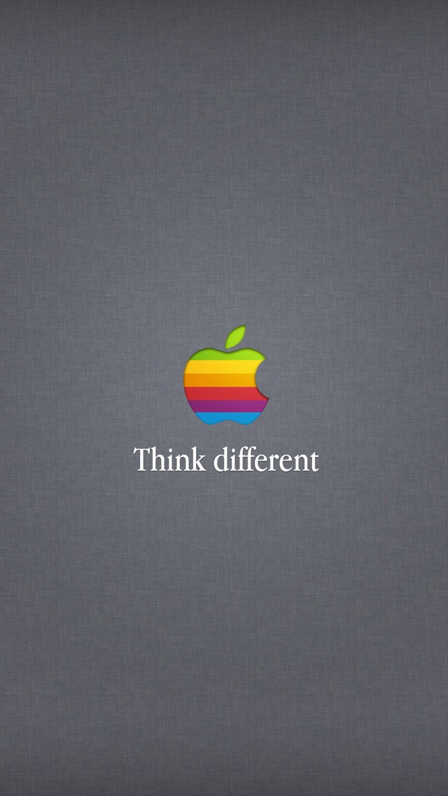 Think Different iPhone Wallpaper Top