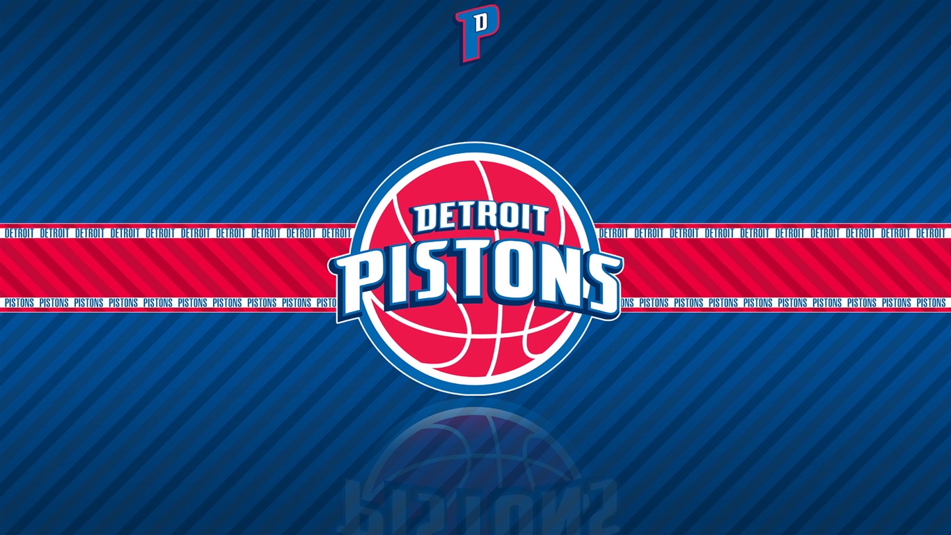 Detroit Pistons Team Logo Widescreen HD Wallpaper