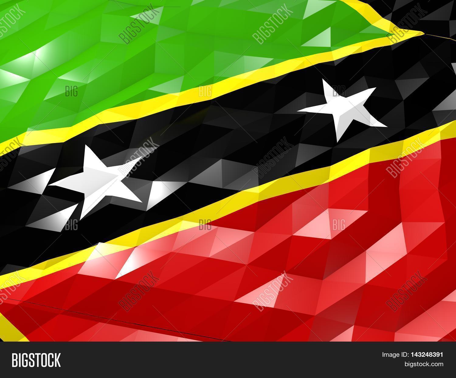 Flag Saint Kitts Nevis Image Photo Trial Bigstock