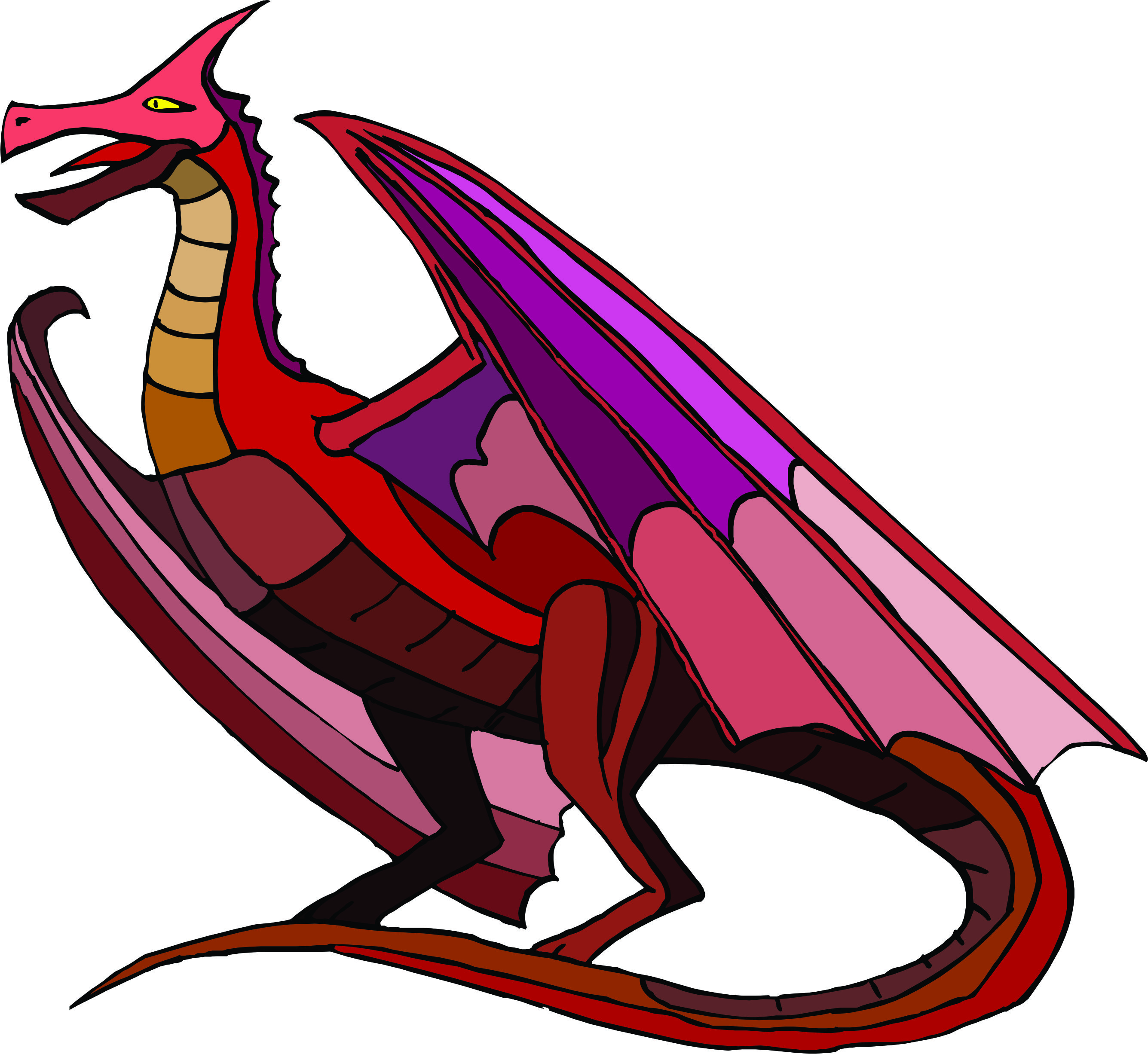 Cartoon Red Dragon Wallpaper From Dragons Clipart