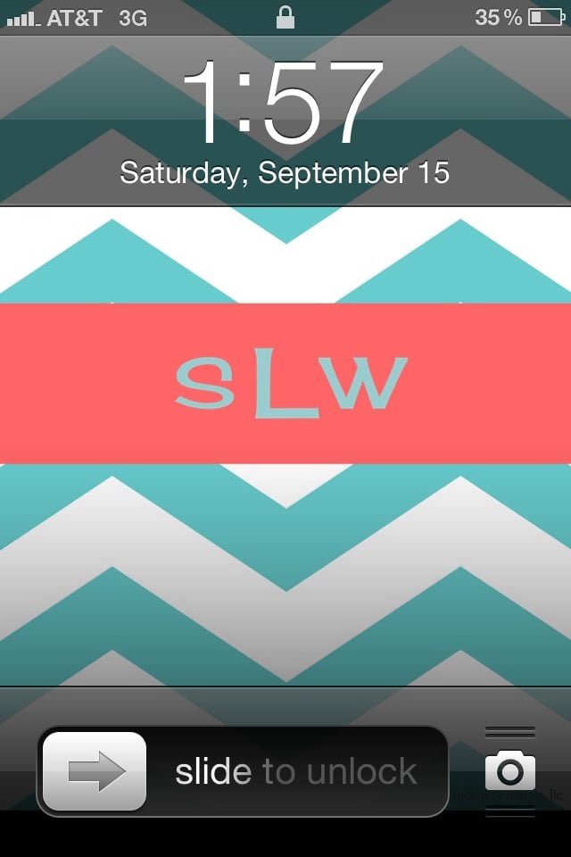Design your own Monogrammed background for your iPhone or iPad