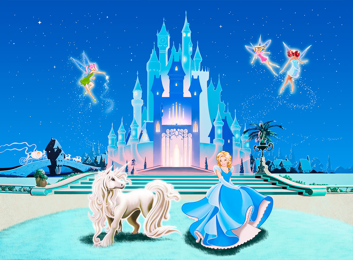  Wallpaper Murals Cinderella Castle Wallpaper Mural Disney