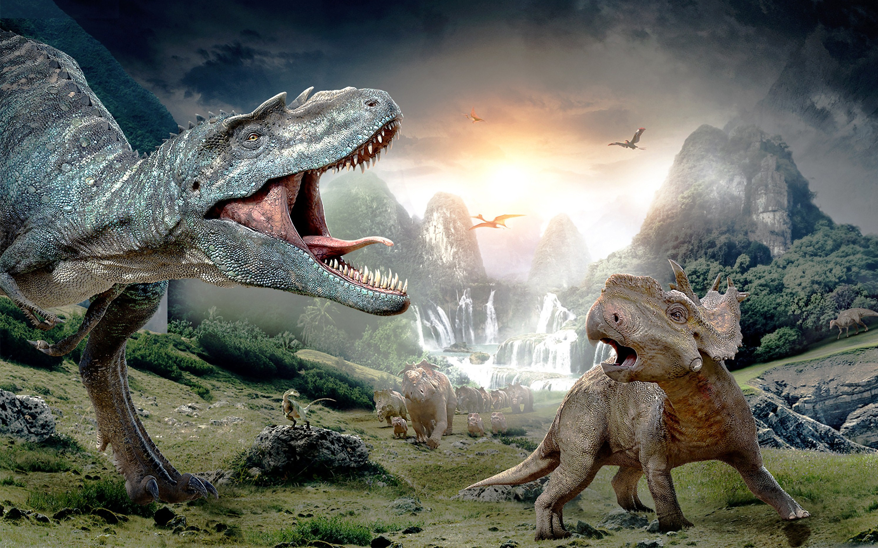 Wallpaper walking with dinosaurs protoceratops ceratopsia dinosaur