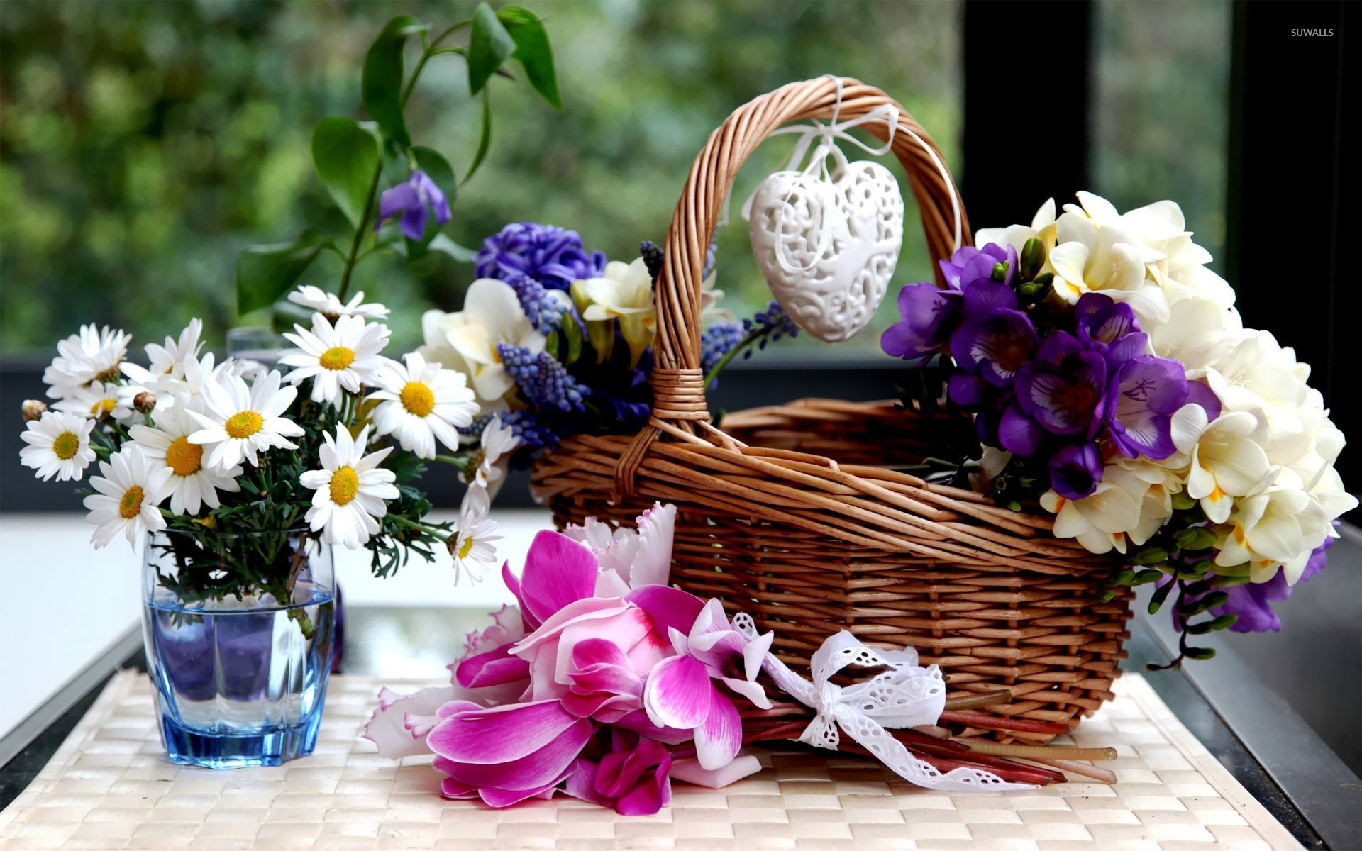 Flower Basket Wallpaper Photography