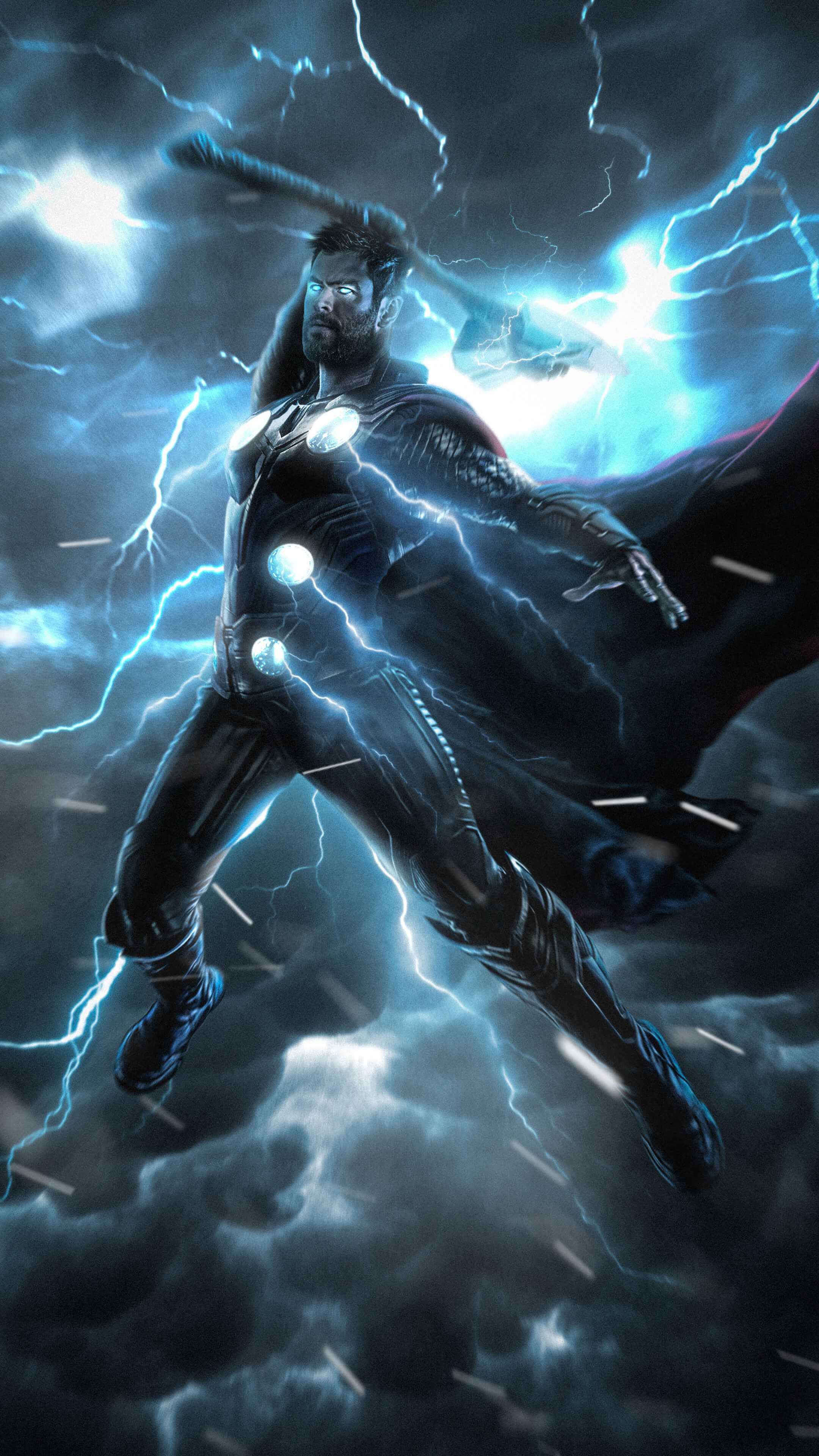 Avengers Endgame Thor Stormbreaker iPhone Wallpaper Superheroes