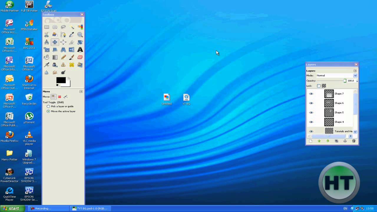 Free download How to make a Youtube Background with GIMP Basic