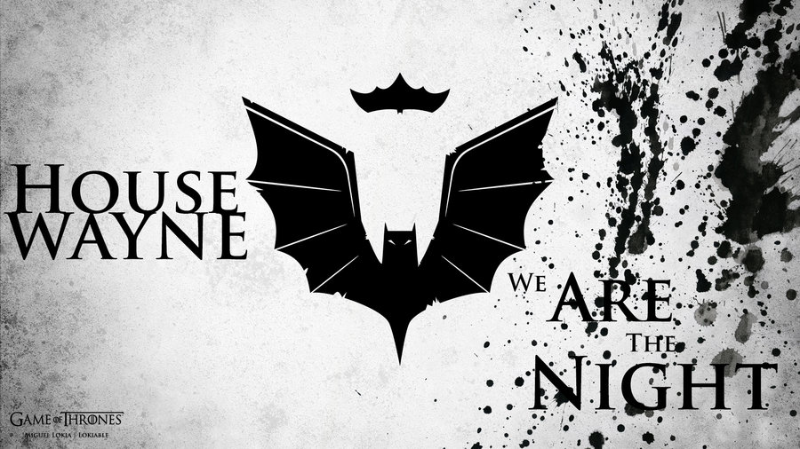 Geek Art Awesome Game Of Thrones Style Batman Banner