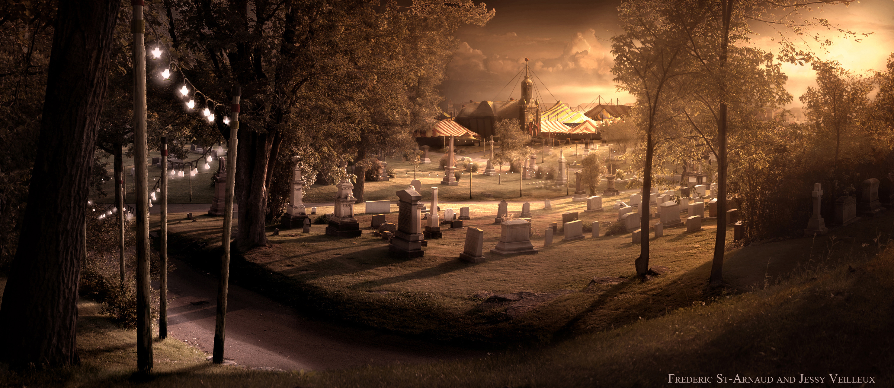 Cemetery HD Wallpaper Background Image
