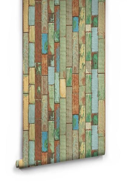 Recycled Timber Boutique Faux Wallpaper Design By Milton King
