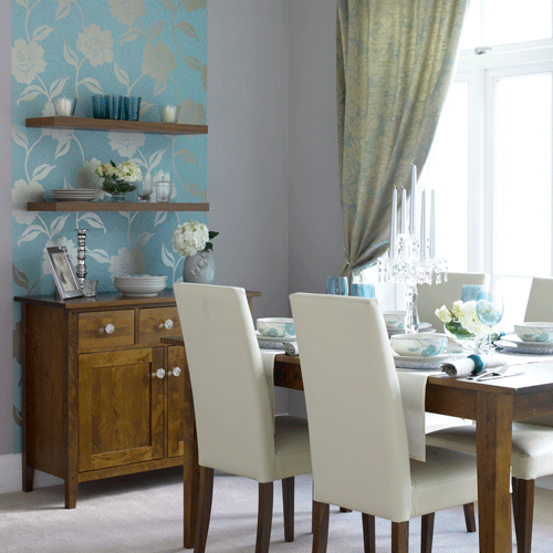 New Home Interior Design Dining Room Wallpaper Ideas