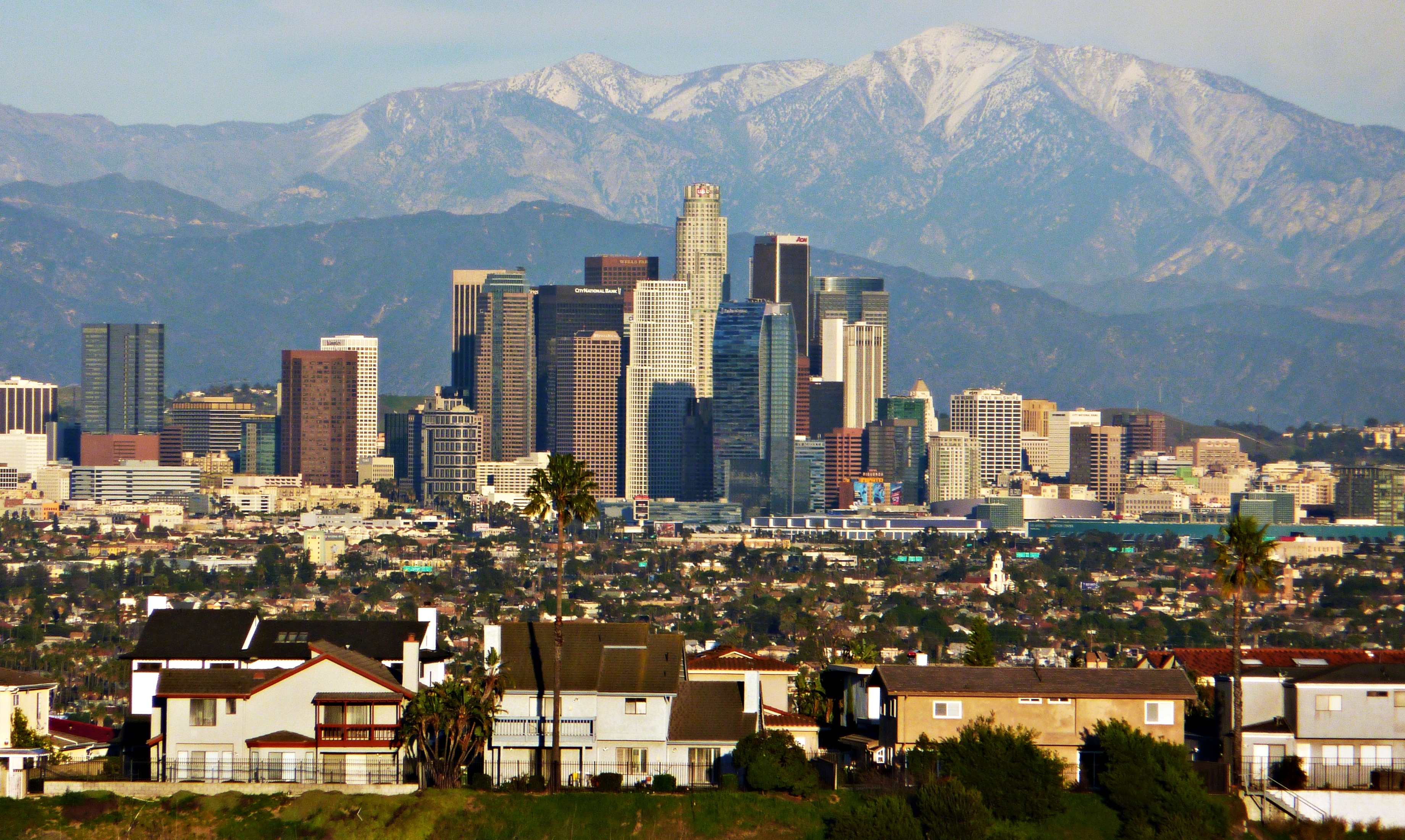 Description Los Angeles Skyline Telephoto Jpg