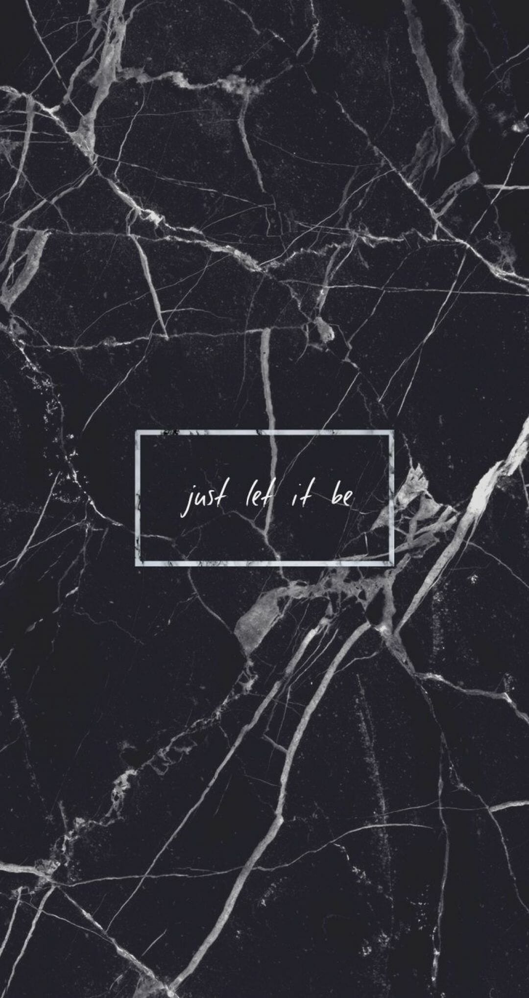 Black Marble Just Let It Be Quote Grunge Aesthetic
