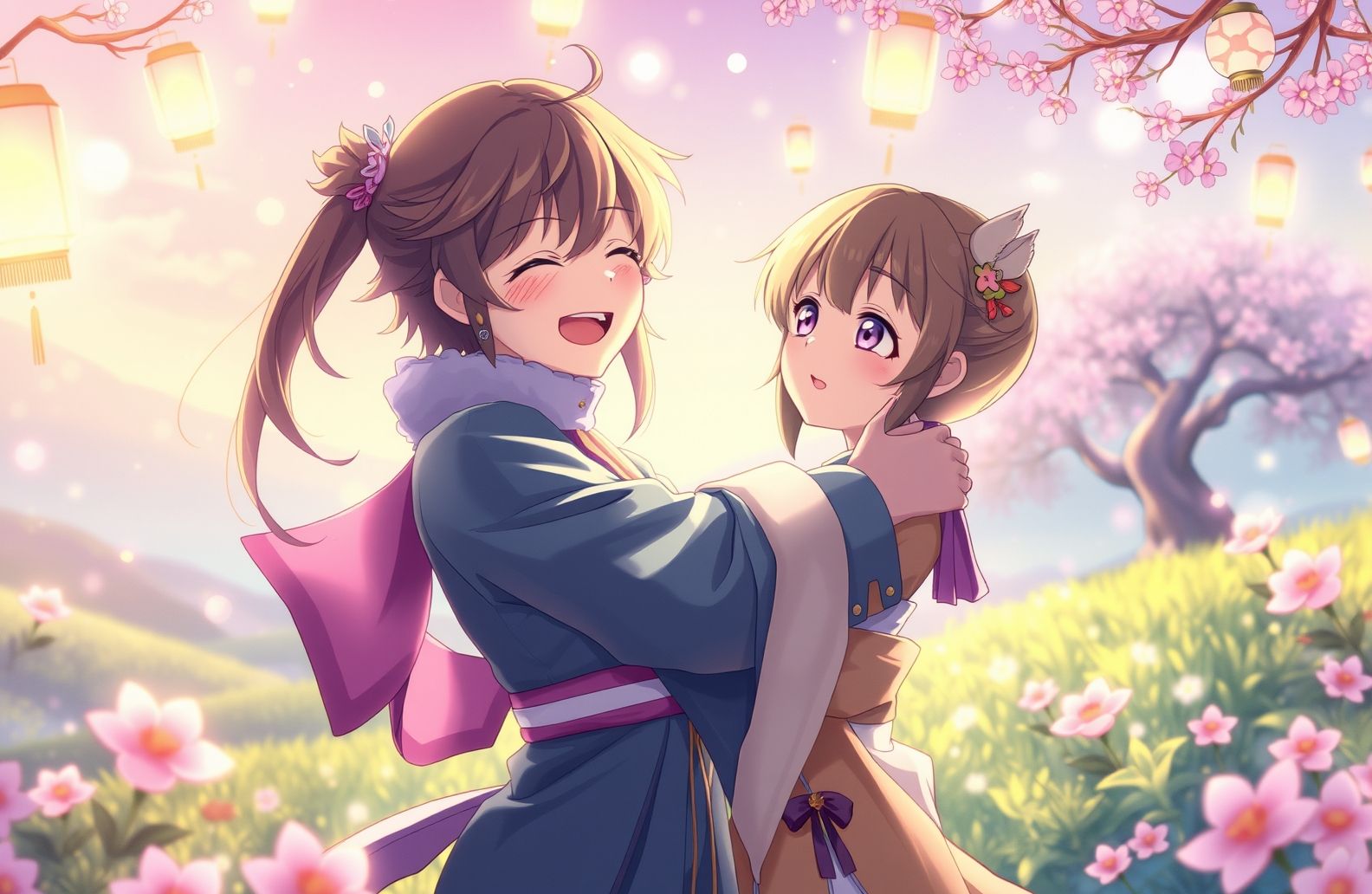 Anime Hug Wallpaper