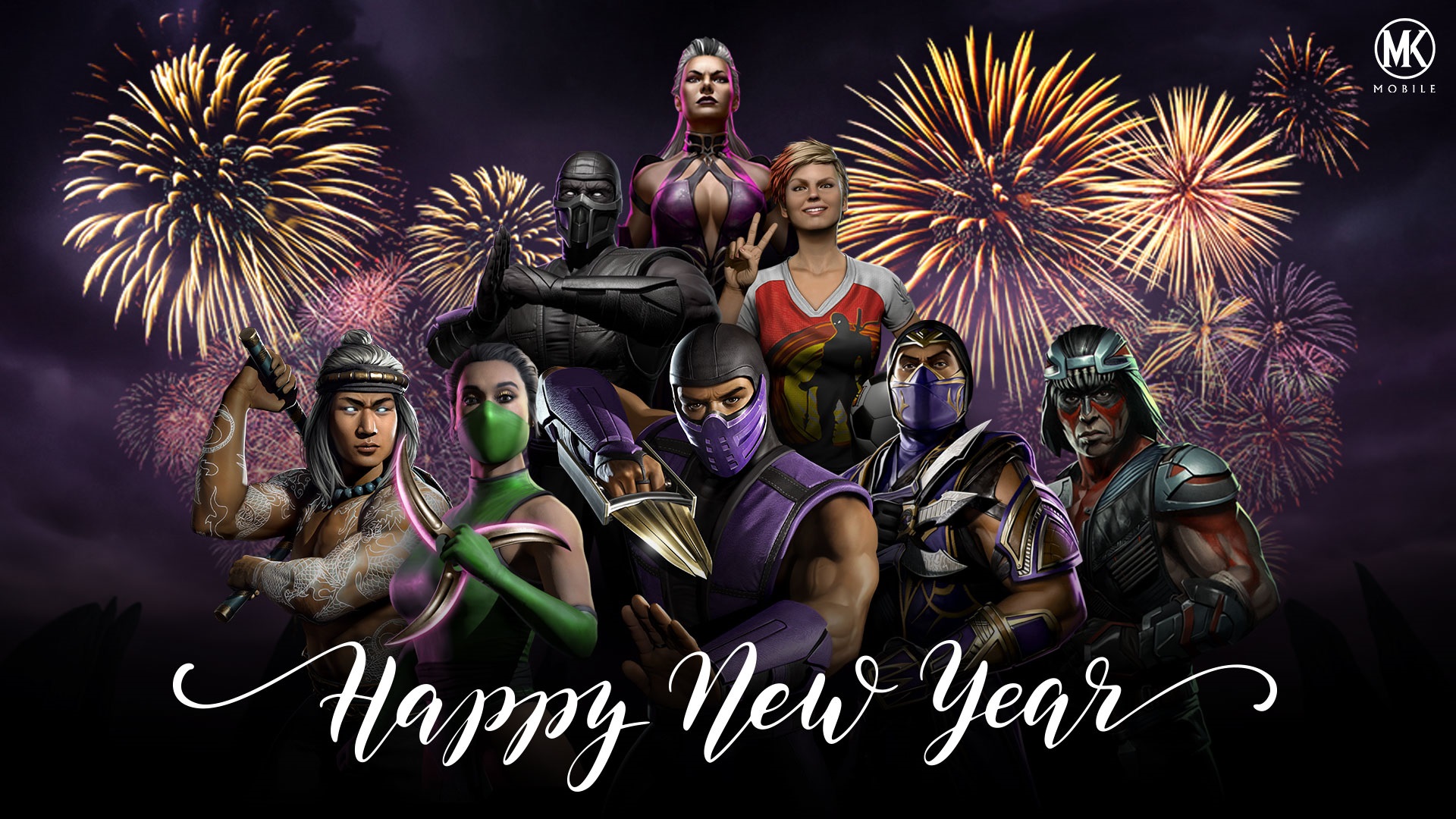 Wallpaper Happy New Year Mortal Kombat Games Fan Site