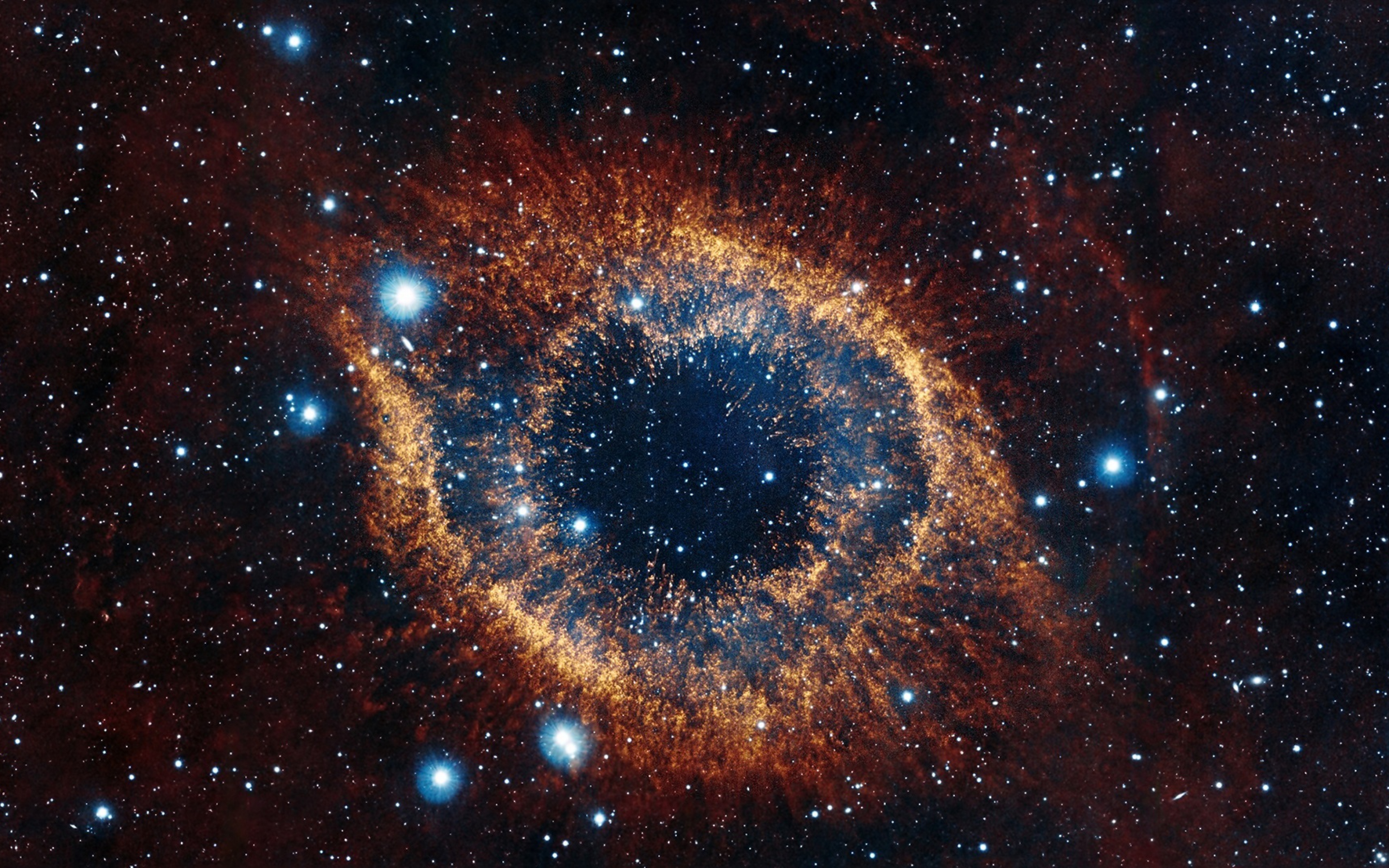 3840x2400 Helix nebula Space Stars Explosion Brilliance Wallpaper