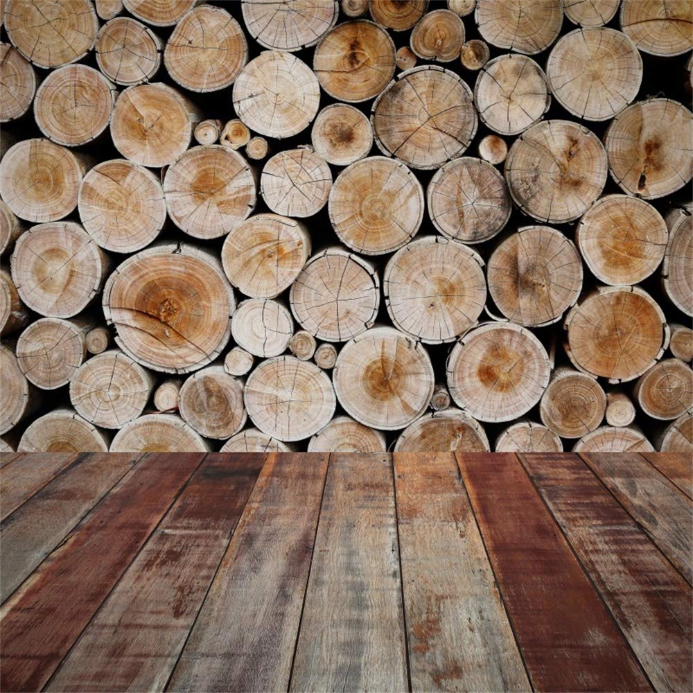 Amazon Lfeey Chopped Wood Stack Backdrop Log