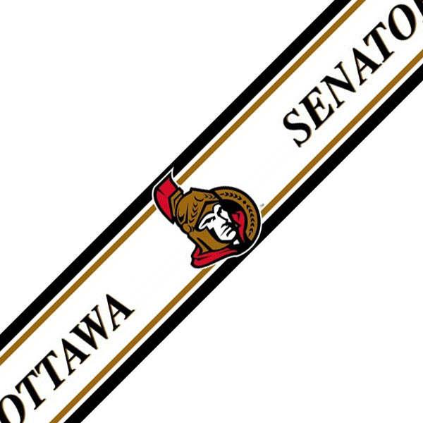 Nhl Ottawa Senators Hockey Prepasted Wall Border Roll Contemporary