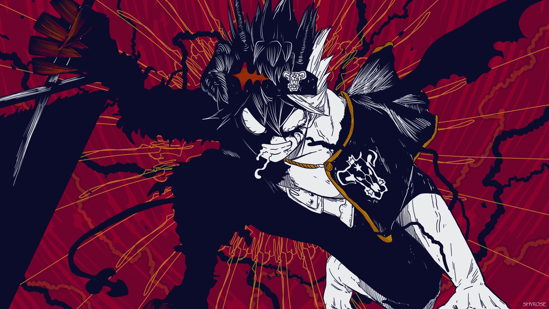 Black Clover HD Asta Wallpaper