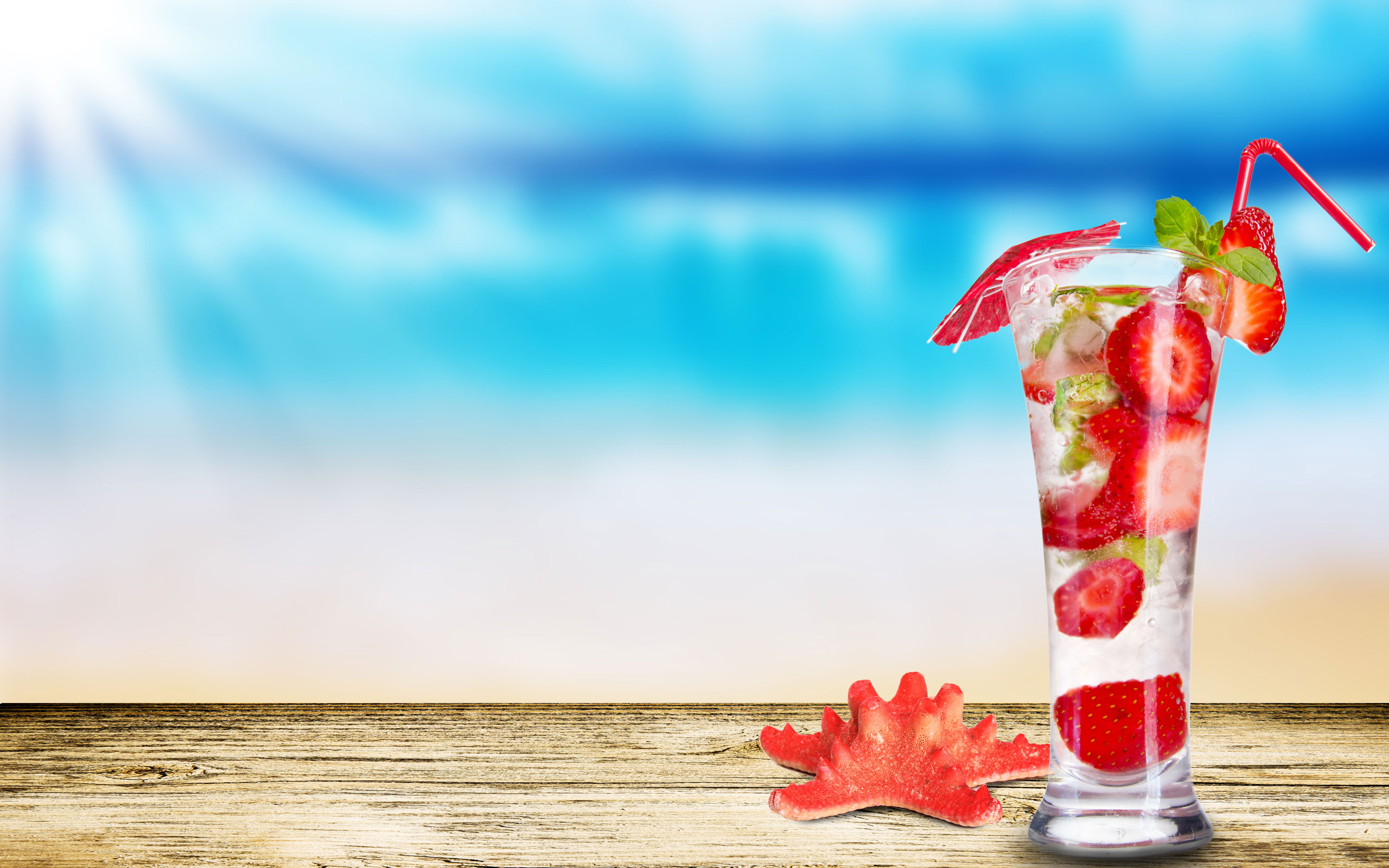 Strawberry Summer Coctail HD Wallpaperwele To Starchop