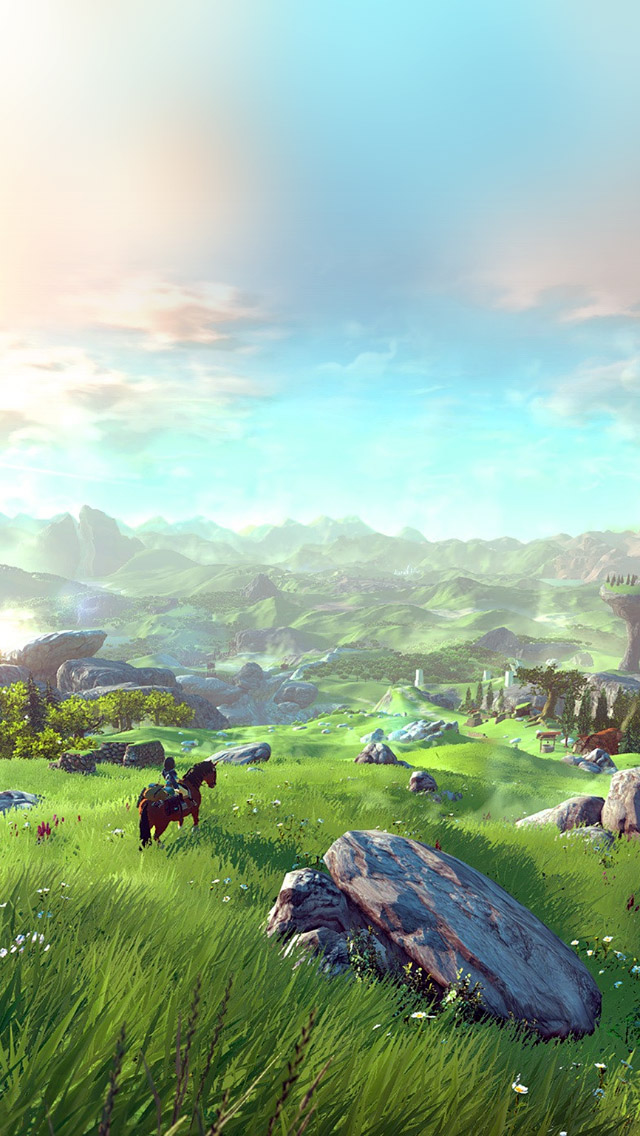 Legend Of Zelda Field Green iPhone 5s Wallpaper