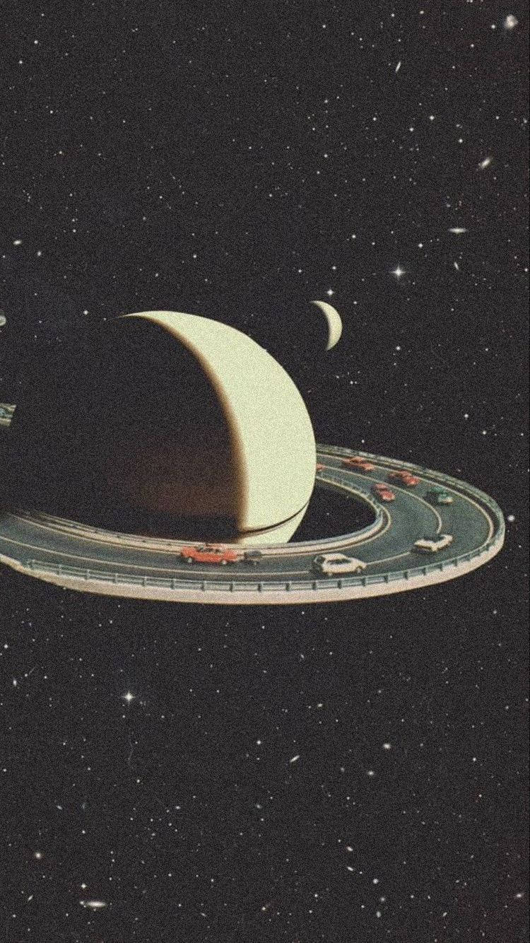 Retro Space Wallpaper