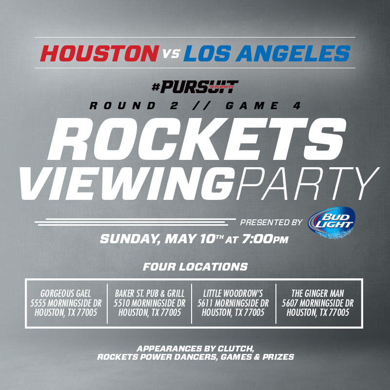 Rockets Ing Party May Houston