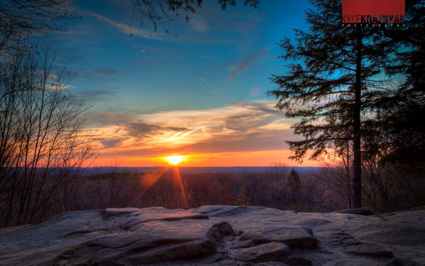 Sunset At Ledges Overlook In Cuyahoga Valley National Park