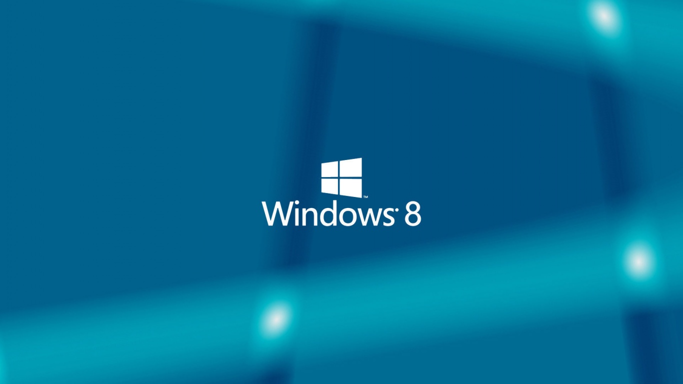 1366x768 Windows 8 Blue Background desktop PC and Mac wallpaper