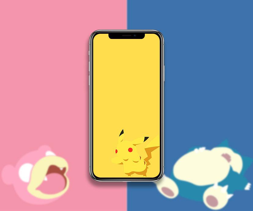 Pokemon Minimalist Wallpapers Cute Pikachu Wallpapers for iPhone