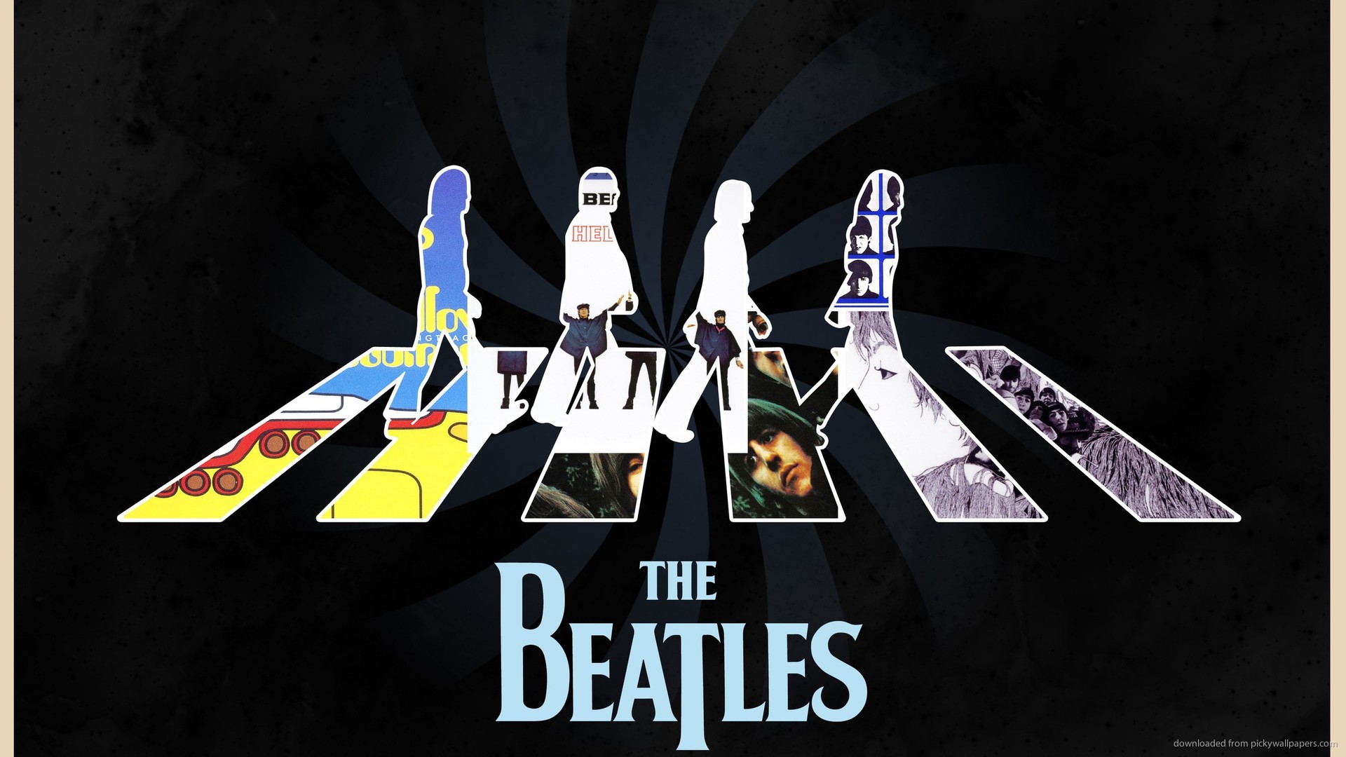 Download 1920x1080 The Beatles Abbey Road Album Covers Wallpaper