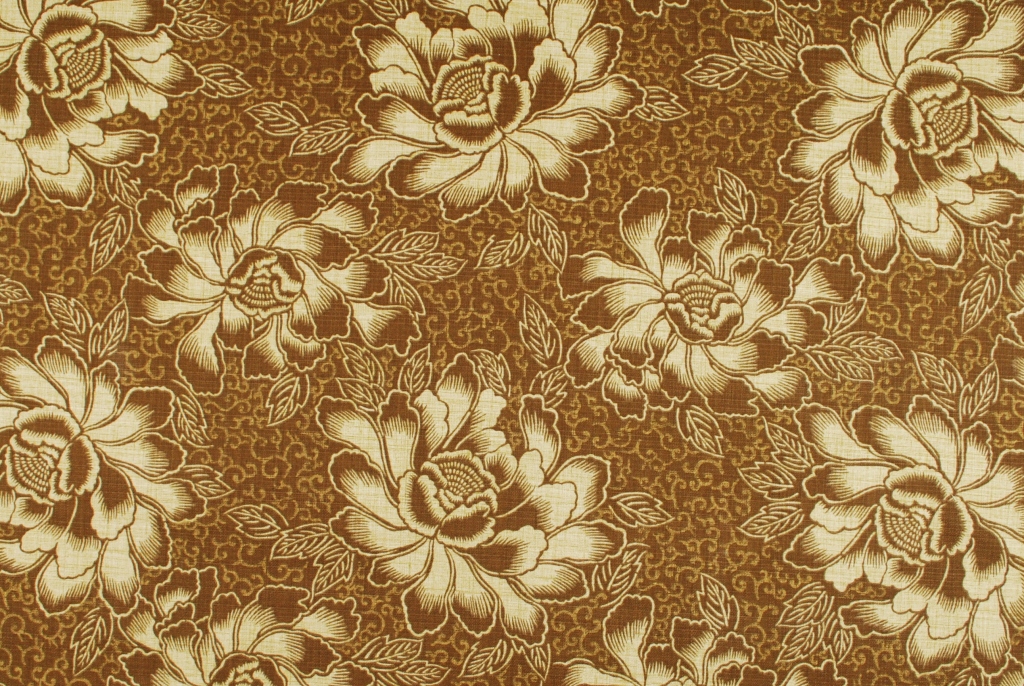 Details About Outdoor Fabric Waverly Boho Batik Chestnut Floral