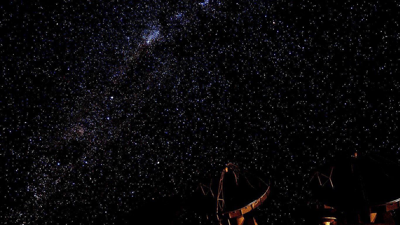 Mw41 Space Dark Star Nature Black Sky Laptop Background