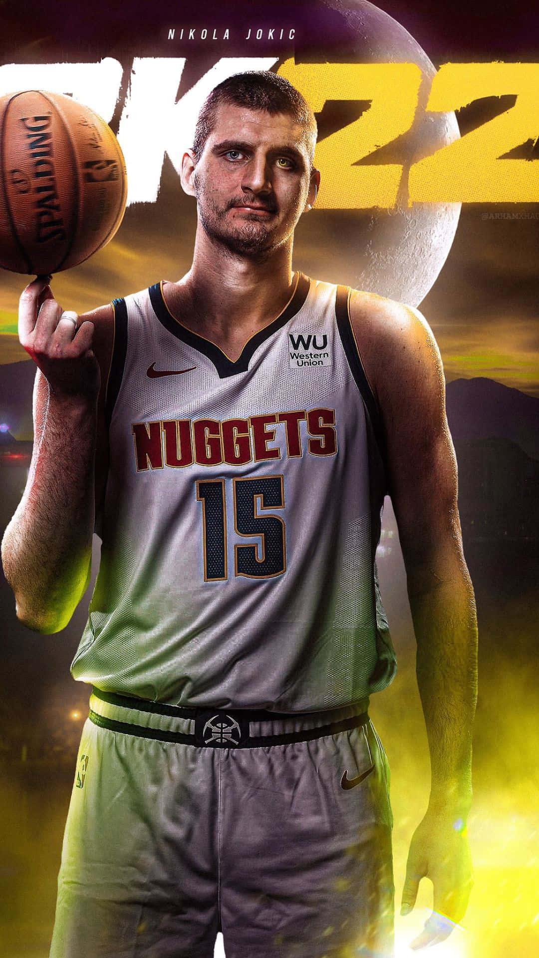 Serbian Basketball Player Nikola Joki Nba 2k22 Wallpaper