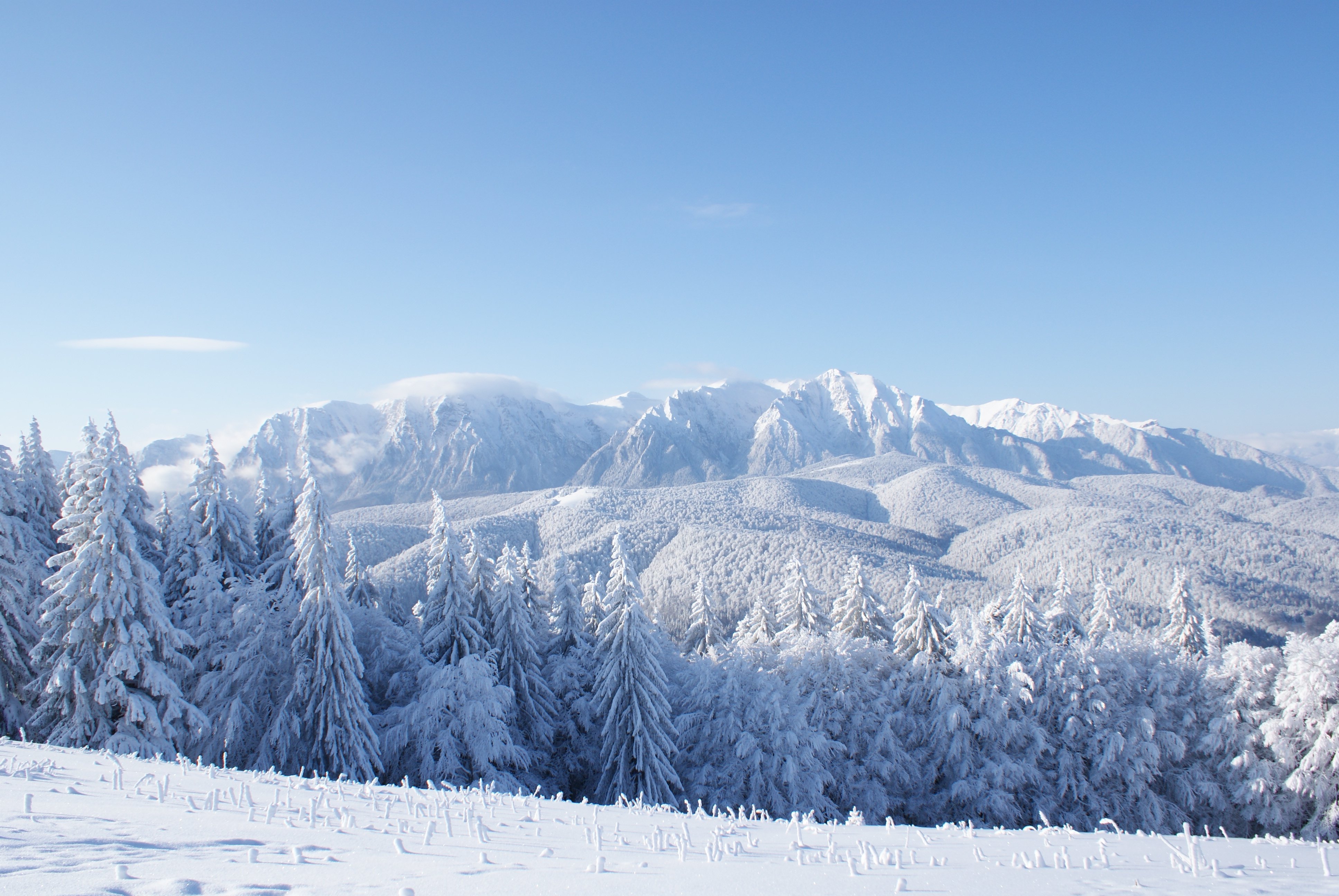 Snowy Mountains Wallpaper HD
