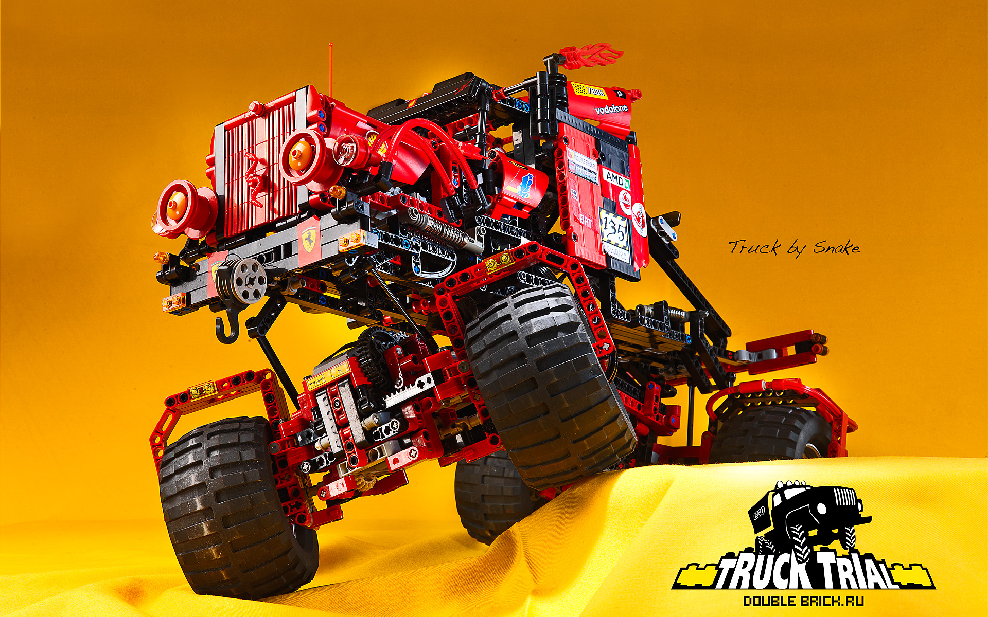Lego Truck Trial By Snake Doublebrick