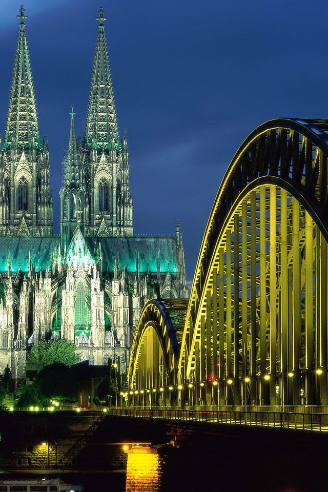 Hohenzollern Bridge With Cologne Cathedral In The Background
