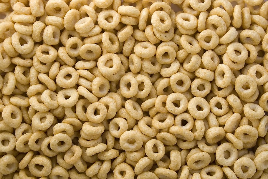 HD Wallpaper Beige Cereal Rings Food Abstract Cheerios