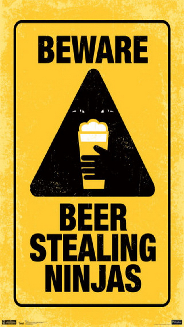 Beer Ninjas iPhone Wallpaper Photo