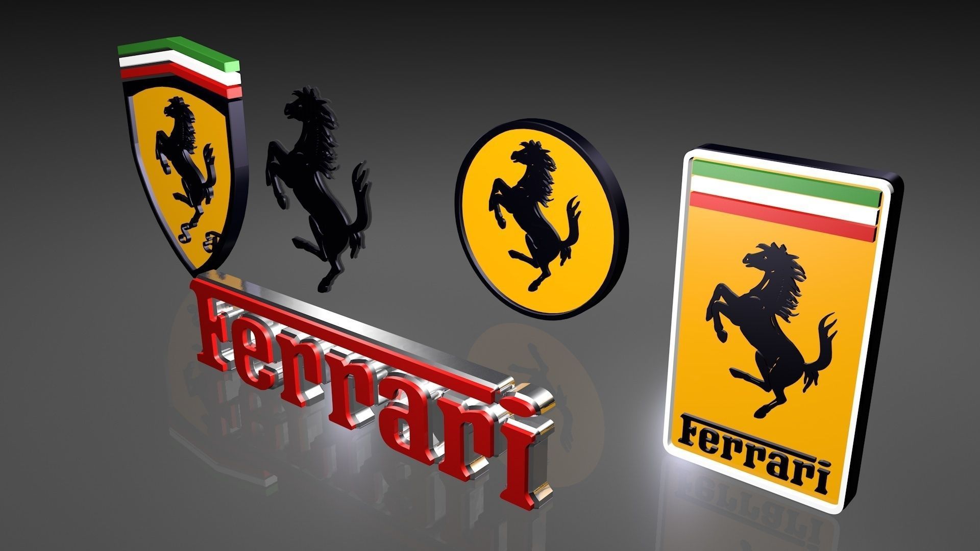 Ferrari Logo 3d Best Wallpaper