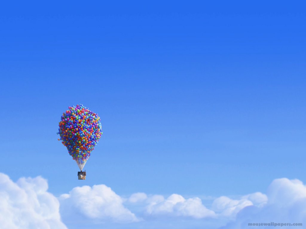 Disney Wallpaper Up House Ballons Normal