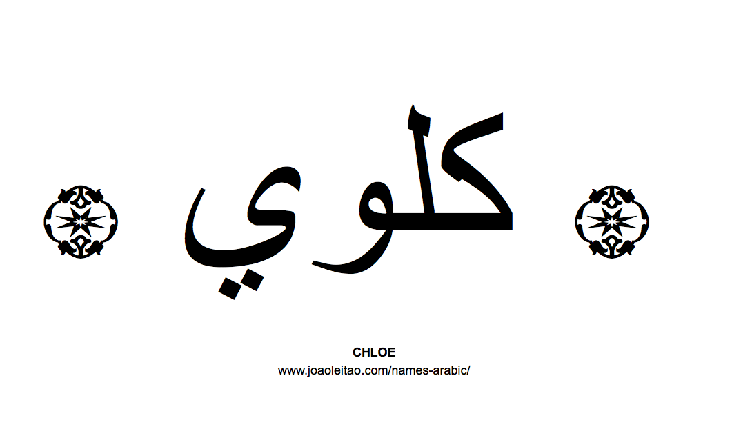 In Arabic Name Chloe Script How To Write