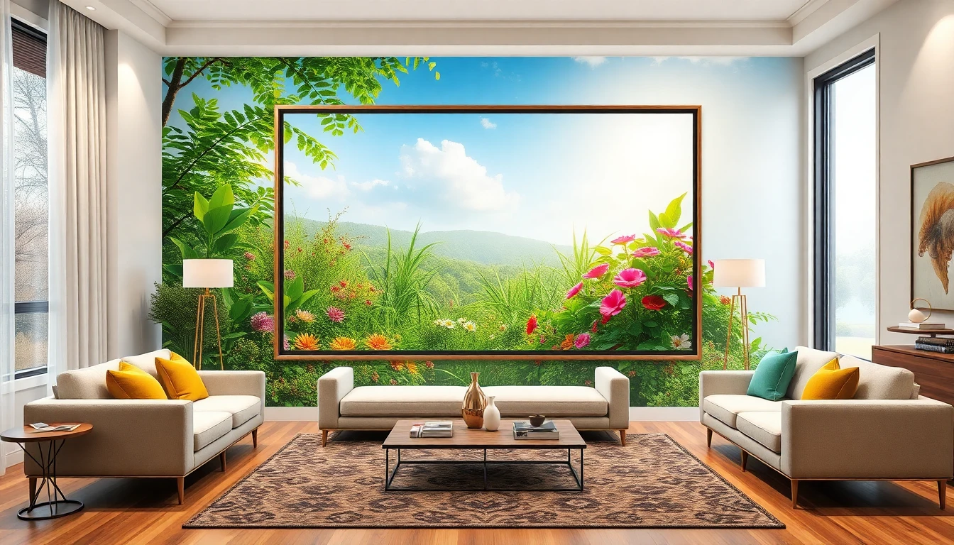 Framed Wallpaper As Art