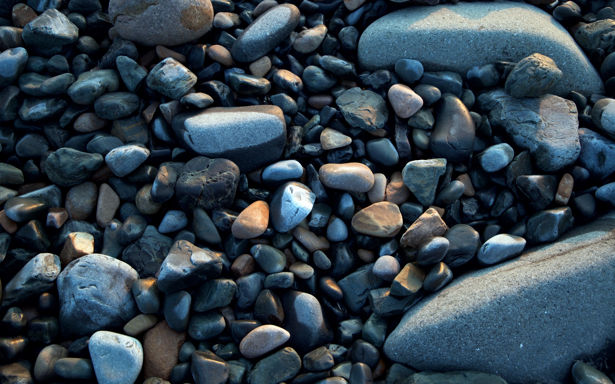 Wallpaper Of Sea Stones Smooth Shapes Background HD Image